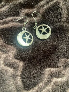 ⭐️ whimsigoth 1980s moon star earrings🌙